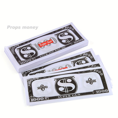 Golden Money Gun | Cash Sprayer Party Prop, Rain of Money Spray Gun for Games and Movies, Portable Plastic Cash Machine – Perfect for Weddings, Birthdays, New Year Celebrations & Carnivals. No Power Needed, Safe and Conveni