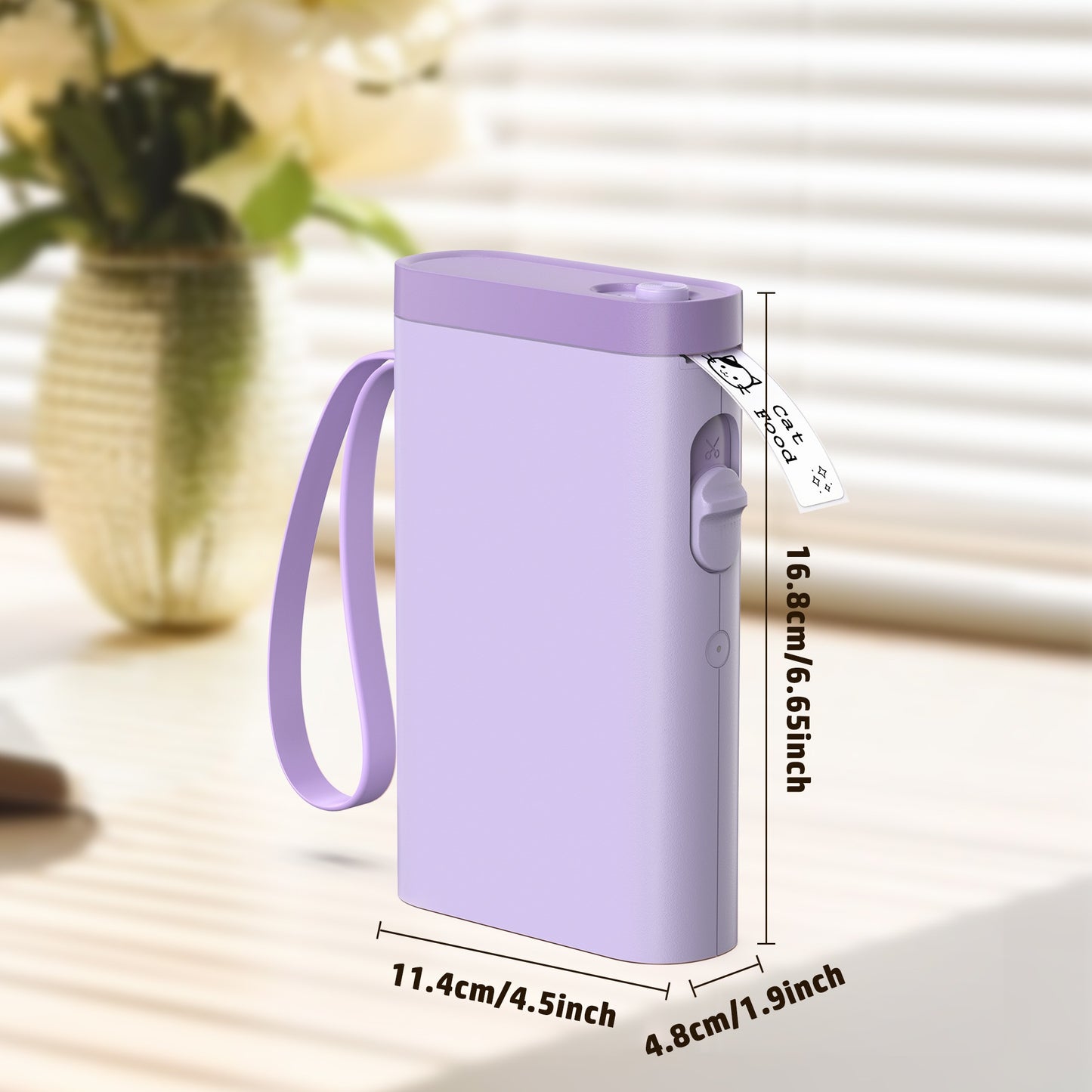 P21 Portable Label Printer, Miniature Thermal Label Printer with High Print Quality, Equipped with a High-Speed Chip and 203 DPI, Easy to Use with a Wide Range of Creative Functions and Templates for Office and Home Organizat