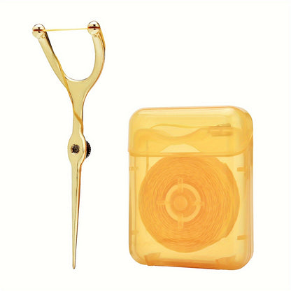 1pc/2pcs/3pcs Pineapple Flavored Dental Floss, 50.0 meter Long, Expands When Exposed to Saliva, Increases The Contact Surface Between Teeth, Has Deep Oral Cleaning Function, Can Be Paired with a Portable Dispenser, Suitable f