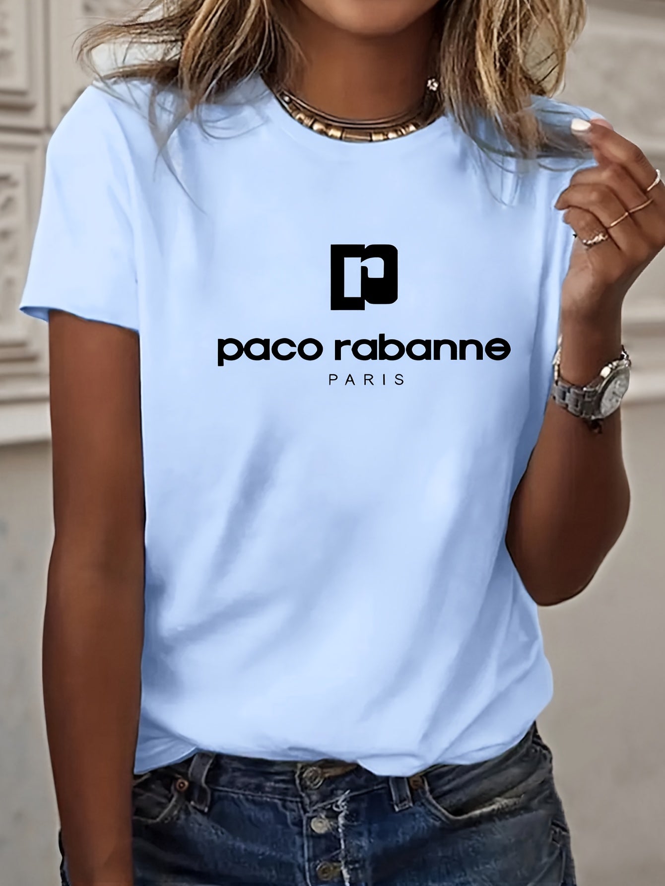 Women'S Soft Pink T-Shirt - Minimalist Elegant Y2K Retro Graphic Tee with Bold Lettering - Everyday Casual & Formal Outfits - Sizes S-XXL - Non-See-Through Fabric - Women'S Fashion Top, Ladies T Shirts, Versatile Clothing, Me