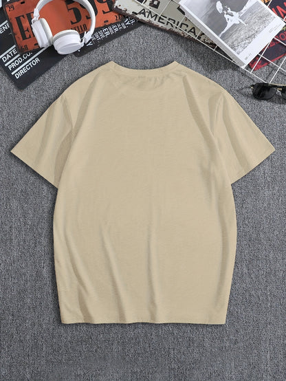 Men'S Casual Short Sleeve T-Shirt - "Made in Balkans" Print, Lightweight & Breathable Summer Tee, Round Neck, Regular Fit, Perfect for Casual Attire, Breathable Clothing | Modern Casualwear | Lightweight Shirt