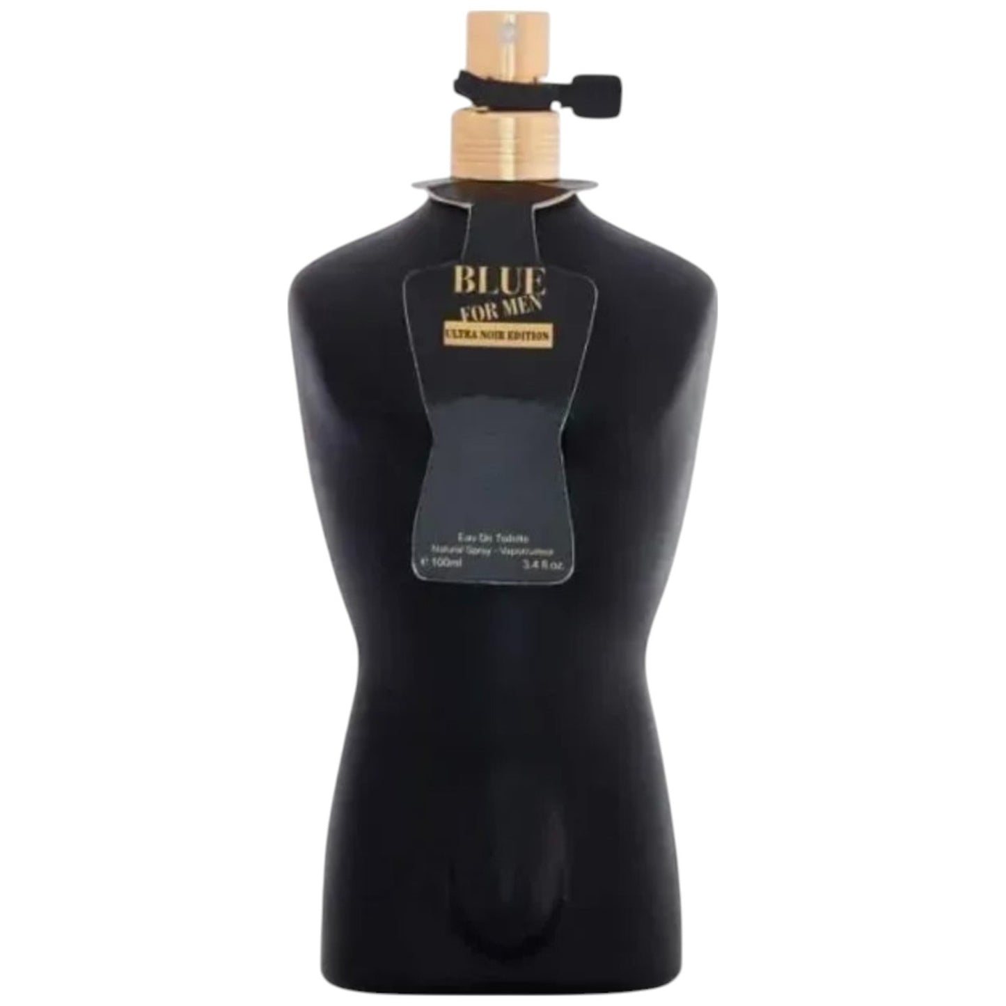 Everlyx - Blue For Men Ultra Noir 100ml EDT - Deep and Fresh Scent for Daily or Evening Use - Woody, Citrus, and Sensual Notes - Iconic Masculine Body Design - Shipping to Spain in 24/48h