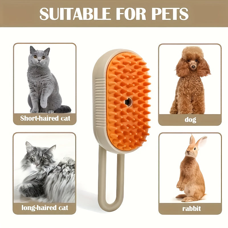 Steamy Cat Brush, 3 In 1 Cat Steamy Brush