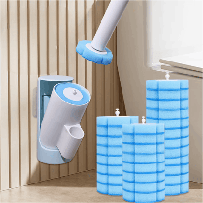 AJOOYC WC Brush Set - Including Toilet Brush - with Wall Mount And Interchangeable Brush Heads, Suitable for Household, Bathroom WC, Salons, Hotels, Bathroom Accessories, Home Decor, Summer Items, Toilet Brush