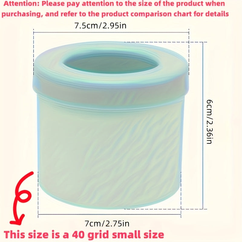 1pc Quick Freeze Silicone Ice Cube Trays - Easy to Use, Durable Plastic Molds for Perfectly Shaped Ice, Ideal for fruit juice, Ice Buckets & Cylindrical Cups, fruit juice Accessories,Suitable for Thanksgiving, Halloween, Chri