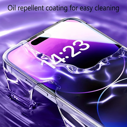5 Pack Ultra HD Tempered Glass Screen Protector for iPhone 15 Pro Max/16 Pro Max/16/15/14/13/12/11/Plus/Mini/XS Max/XR/X, One-Click Film Applicator, 9H+ Tempered Glass Film, Anti-Fingerprint, Full Coverage, Case Friendly