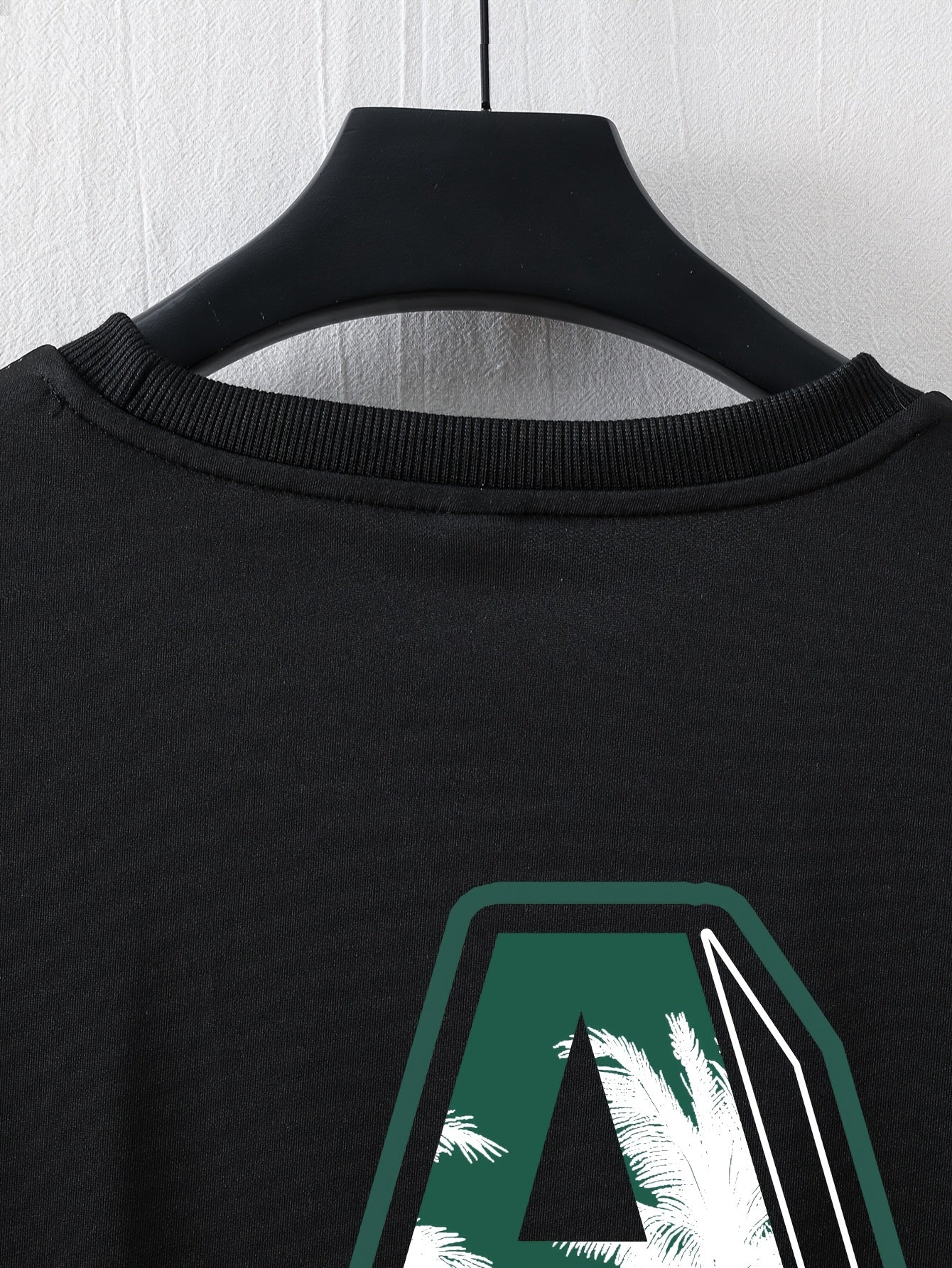 Men'S Casual Y2K LA Graphic T-Shirt - Bold Oversized "LA" Letter Print, Comfortable & Breathable with Slight Stretch, Perfect for Home & Outdoor Activities, Spring/Summer Fashion, Machine Washable, Loose Fit Short Sleeve Crew