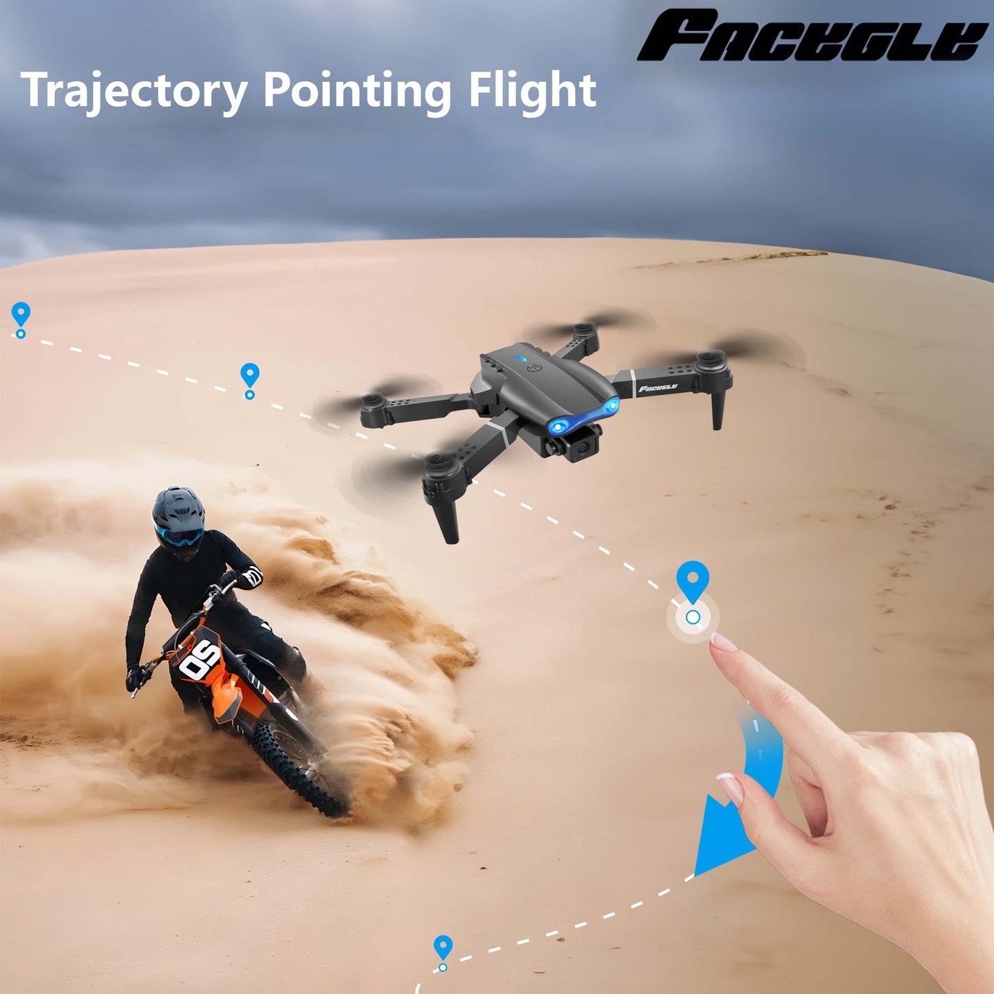 Lightweight and portable, enjoy flying anytime, anywhere - E99 optical flow version drone, dual cameras, rechargeable battery, folding design, one click takeoff, beginner drone, best choice for family entertainment, travel, h
