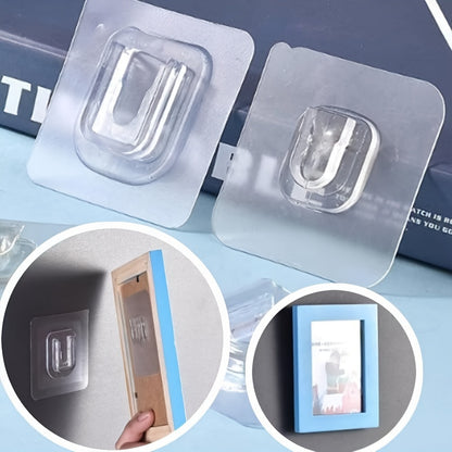 10 Pairs of Powerful Adhesive Hooks with No Trace
