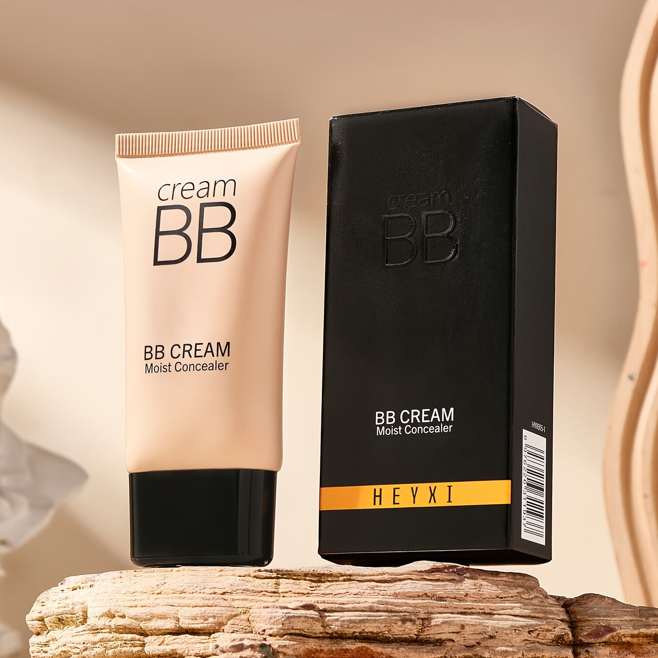Waterproof BB Cream Full Coverage Concealer, Natural/Ivory 1.41OZ, Long Lasting Foundation Make Up, Oil Control, Even Skin Tone, Hide Pores, Christmas Gift