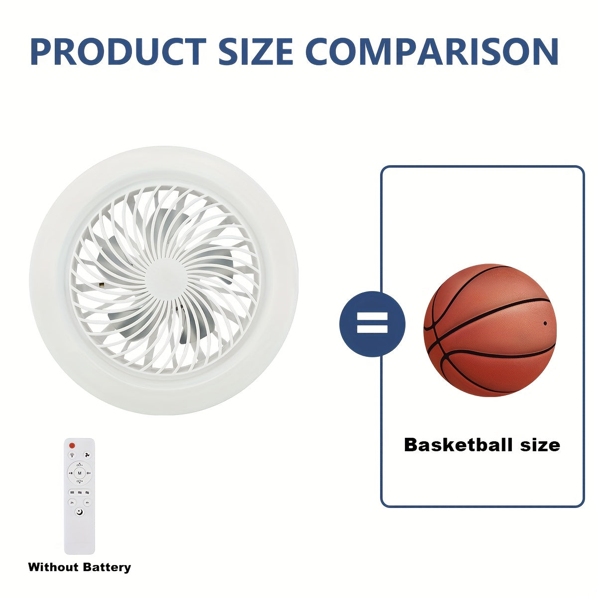 LED Smart Fan Light, Adjustable Wind Power & Infinitely Dimmable, Invisible No Blade, E27/E26 Recessed Installation with Remote Control, Modern Simple with Thin Ceiling Fan Light for Living Room, Bedroom, Dining Room, Storage