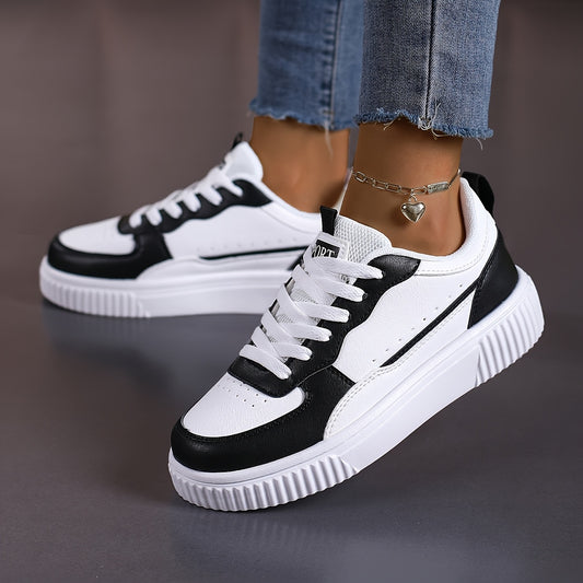 Women's High-Quality Casual Shoes, Lightweight Breathable Mesh with Synthetic Non-Slip Thick Sole Sneakers, Suitable for Work Running Travel. Elegant Footwear, Fashionable Shoe Style