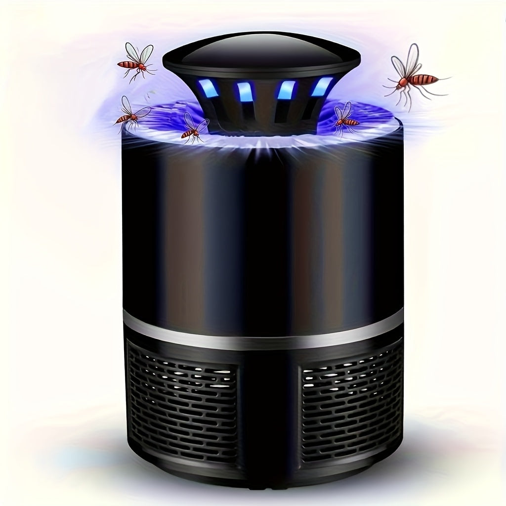 1pc USB-Powered Silent Mosquito Repellent Lamp – Automatic Indoor/Outdoor Insect Zapper with Blue Flame Effect, Ideal for Bedrooms, Living Rooms & Gardens, Essential Summer Home Appliance, Mosquito Zapper, Sleek Device Desi