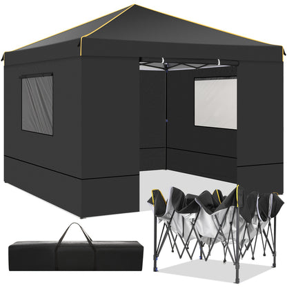 3x6m/3.05x3.05m Pop-up Tent With 6 Removable Side Walls Or 4 Removable Side Walls, With/without Sandbags, Style Optional, Suitable For Party Weddings, Garden Pavilion For Beach Wedding Camping Instant Awning, Upgraded Roof, W