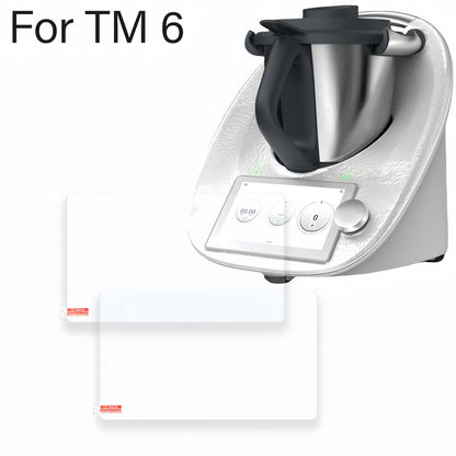 2pcs TM7 TM6 Screen Protector Compatible with Thermomix TM7 TM6 Tempered Glass High Alumina Tempered Glass Blender Kitchen Accessories Protector film