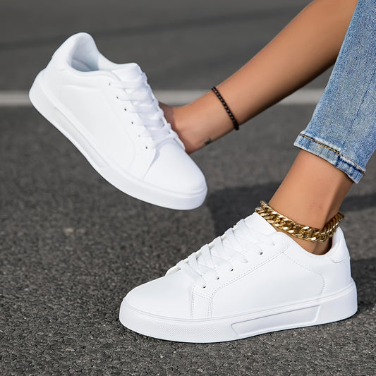 Women'S Fashion Shoes, Casual Sports Sneakers for Girls, Non-Slip Lace-Up Shoes for Female Students, Versatile And Stylish Low-Top Casual Sneakers, Age-Reducing And Durable Women'S Footwear, Lightweight Round-Toe Design.