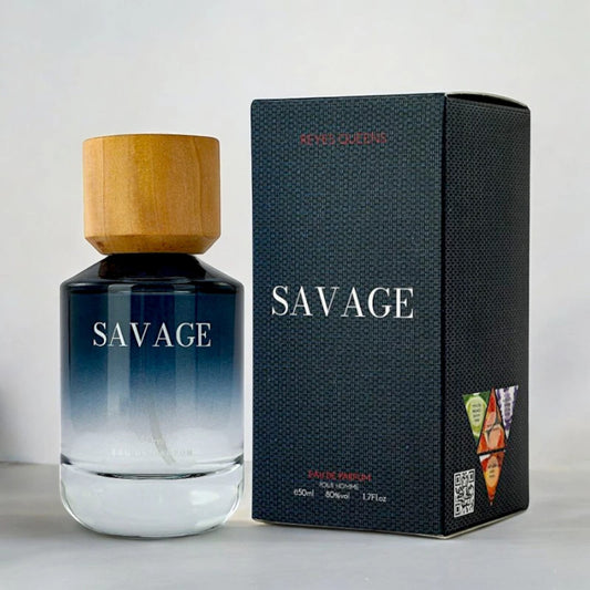 Everlyx - Savage Eau de Parfum 50ml - Fresh and Woody Fragrance for Men - Elegant, Intense, and Long-Lasting Scent for Confident and Sophisticated Men