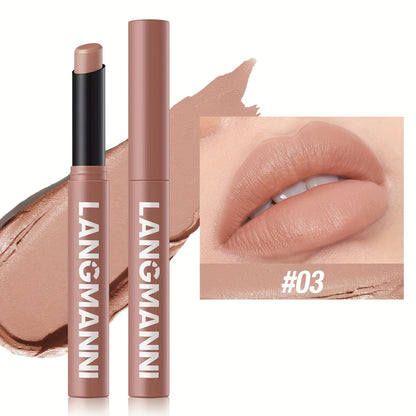 Single Pack of Matte Lipstick in 12 Colors with Lasting Moisture