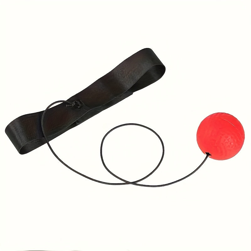 1 Set Boxing Reflex Ball Set for Adults & Teens - PA Nylon React Reflex Ball with Adjustable Headband, Hand Wraps & Carry Bag - Enhances Hand-Eye Coordination, Speed & Reaction Time