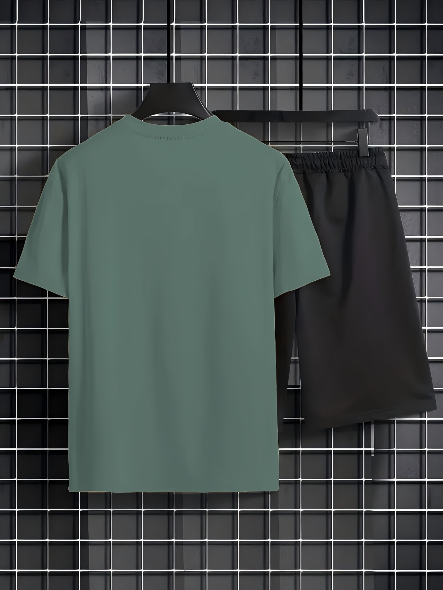 Summer New Men's Casual Home T-Shirt and Shorts Set