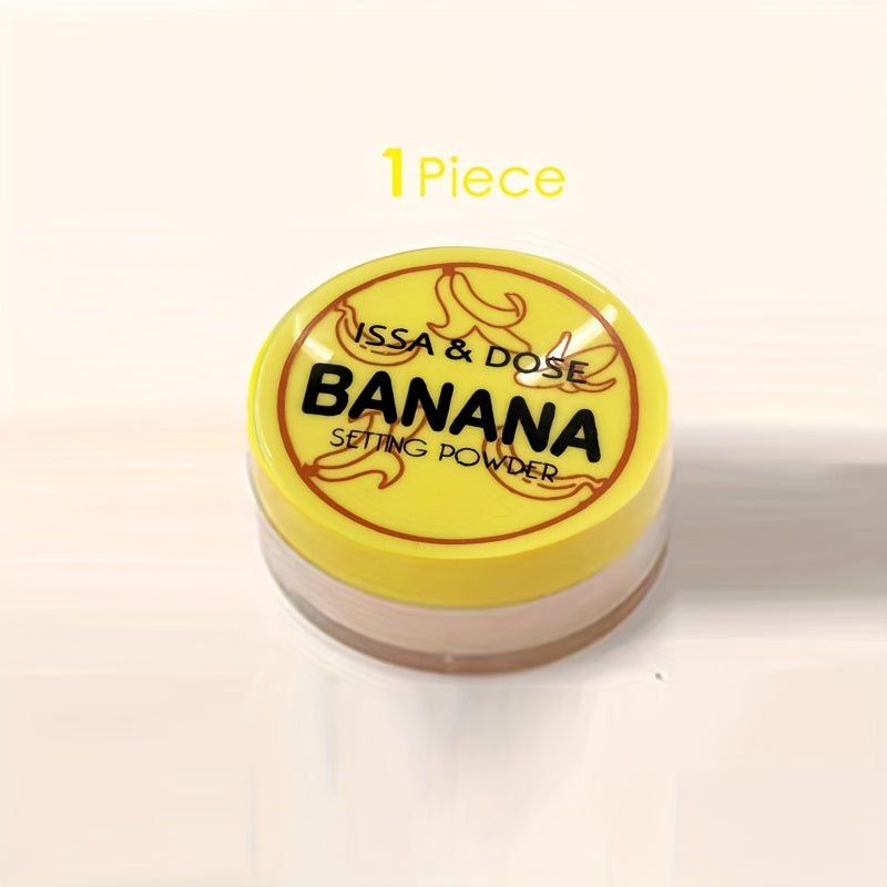 Banana Loose Setting Powder - Medium Coverage, Matte Finish, Oil Control, Suitable for All Skin Types, Long-Lasting, Weightless, Blurring Powder for All Skin Tones