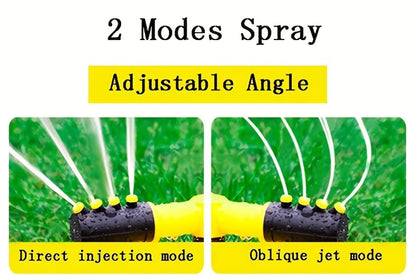 1pc Lawn Automatic Rotating Sprinkler, 360° Rotating Sprinkler/Sprinkler, 3 Manually Adjustable Rotating Arms Can Be Combined with Multiple Angles, Large Area Coverage for Garden Courtyards, Lawn Gardening Automatic Irrigati