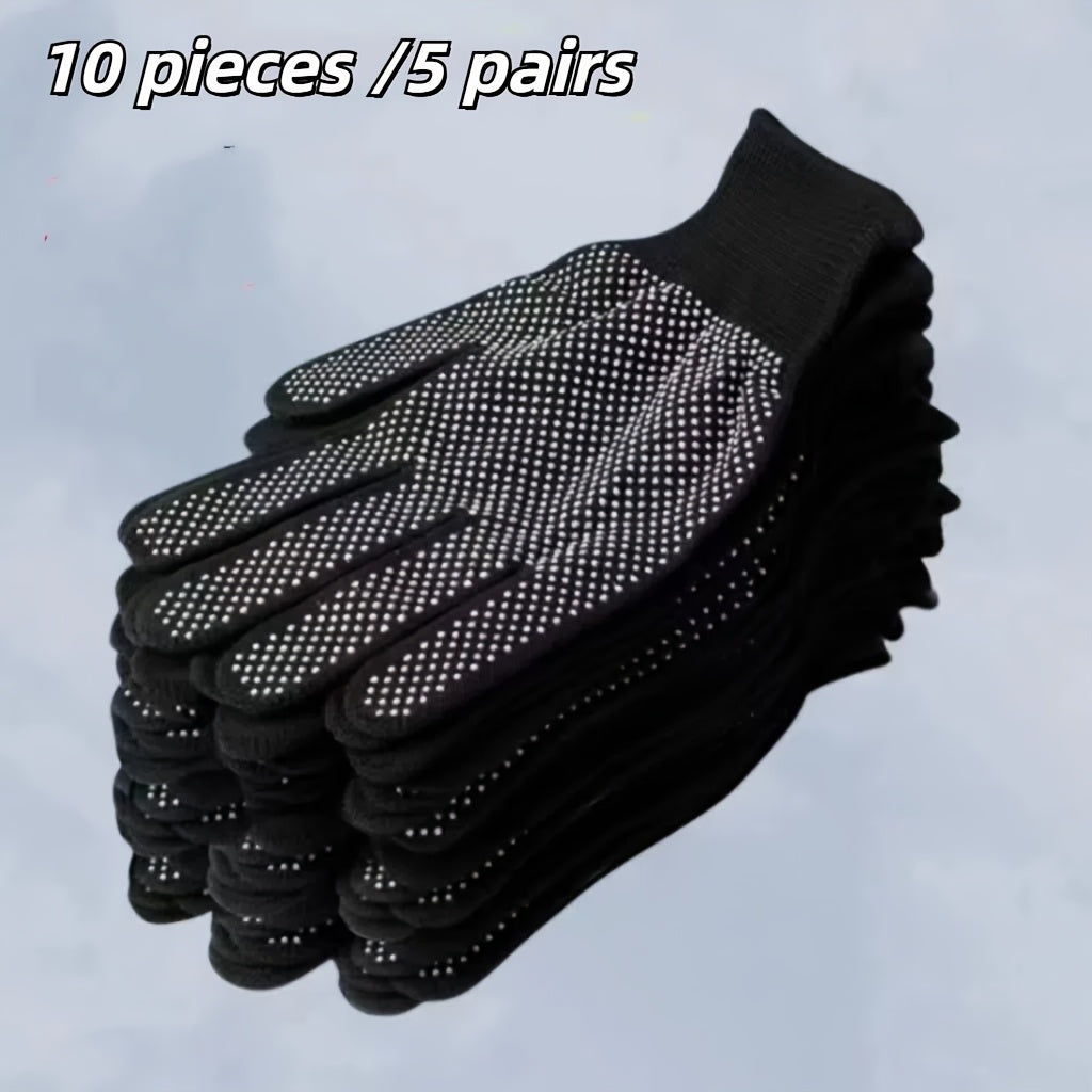 10pcs Summer Gloves, Non-Slip Gloves, Comfortable, Lightweight, Breathable, Unisex, Suitable for Outdoor Cycling, Camping, Fishing - Lightweight and Durable