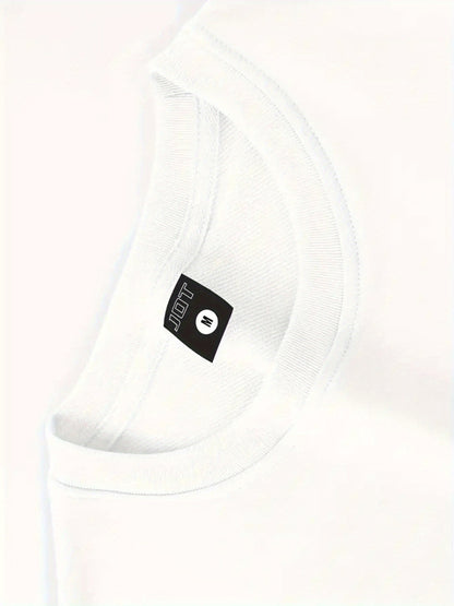Men'S Casual Crew Neck T-Shirt with Happy Face Print | Comfortable & Breathable | Summer Streetwear and Everyday Tee | Versatile Short Sleeve Top | Lightweight Fabric