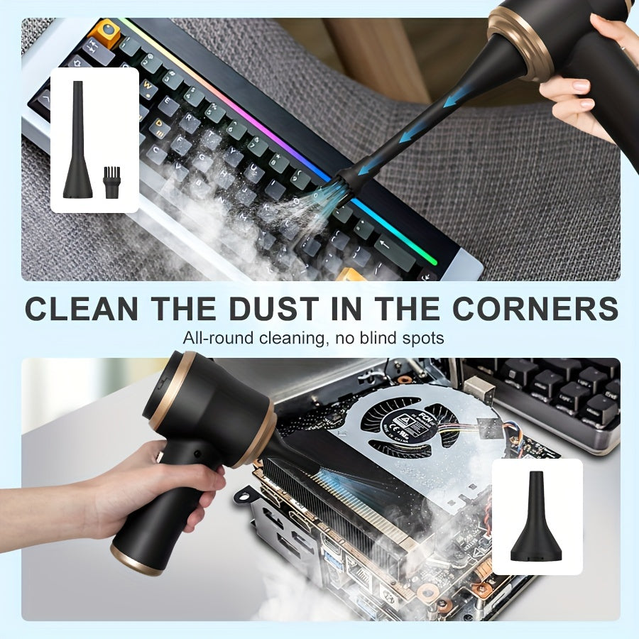 BELlBUY Portable Cordless Handheld Vacuum Cleaner, 6000Pa Powerful Suction for Cars, Computers, Sofas, Offices, Pets, and Homes - Includes Multiple Nozzles, USB Rechargeable, Low Noise, Car Vacuum Cleaner