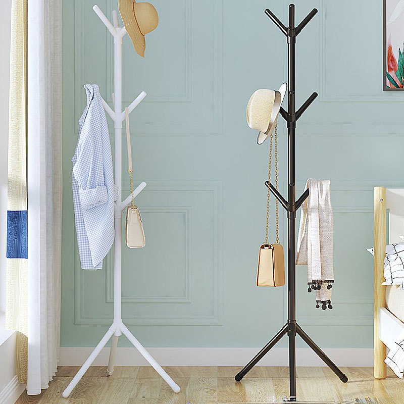 1pc Minimalist 9-Branch Coat Rack – Perfect for Hanging Clothes, Jackets, Trench Coats, Caps, Bags & Accessories with Ease. Black and White Design Complements Any Decor Style to Keep Your Space Neatly Organized