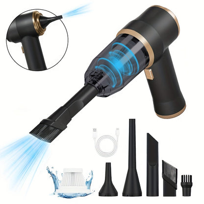 BELlBUY Portable Cordless Handheld Vacuum Cleaner, 6000Pa Powerful Suction for Cars, Computers, Sofas, Offices, Pets, and Homes - Includes Multiple Nozzles, USB Rechargeable, Low Noise, Car Vacuum Cleaner