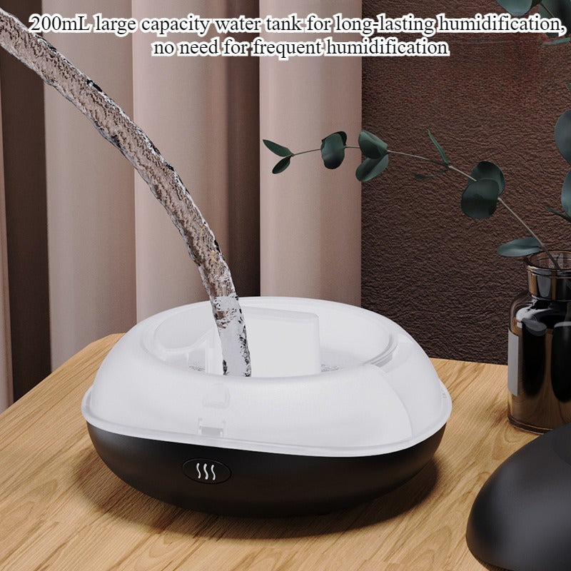 200ml Cool Crack Nebula Diffuser with Flame Effect, Auto Shut-off to Prevent Overheating, Long-lasting Mist, Compact and Space-saving Indoor Humidifier