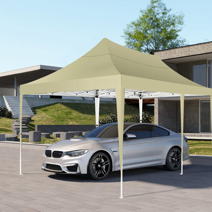 3x6m/3.05x3.05m Pop-up Tent With 6 Removable Side Walls Or 4 Removable Side Walls, With/without Sandbags, Style Optional, Suitable For Party Weddings, Garden Pavilion For Beach Wedding Camping Instant Awning, Upgraded Roof, W