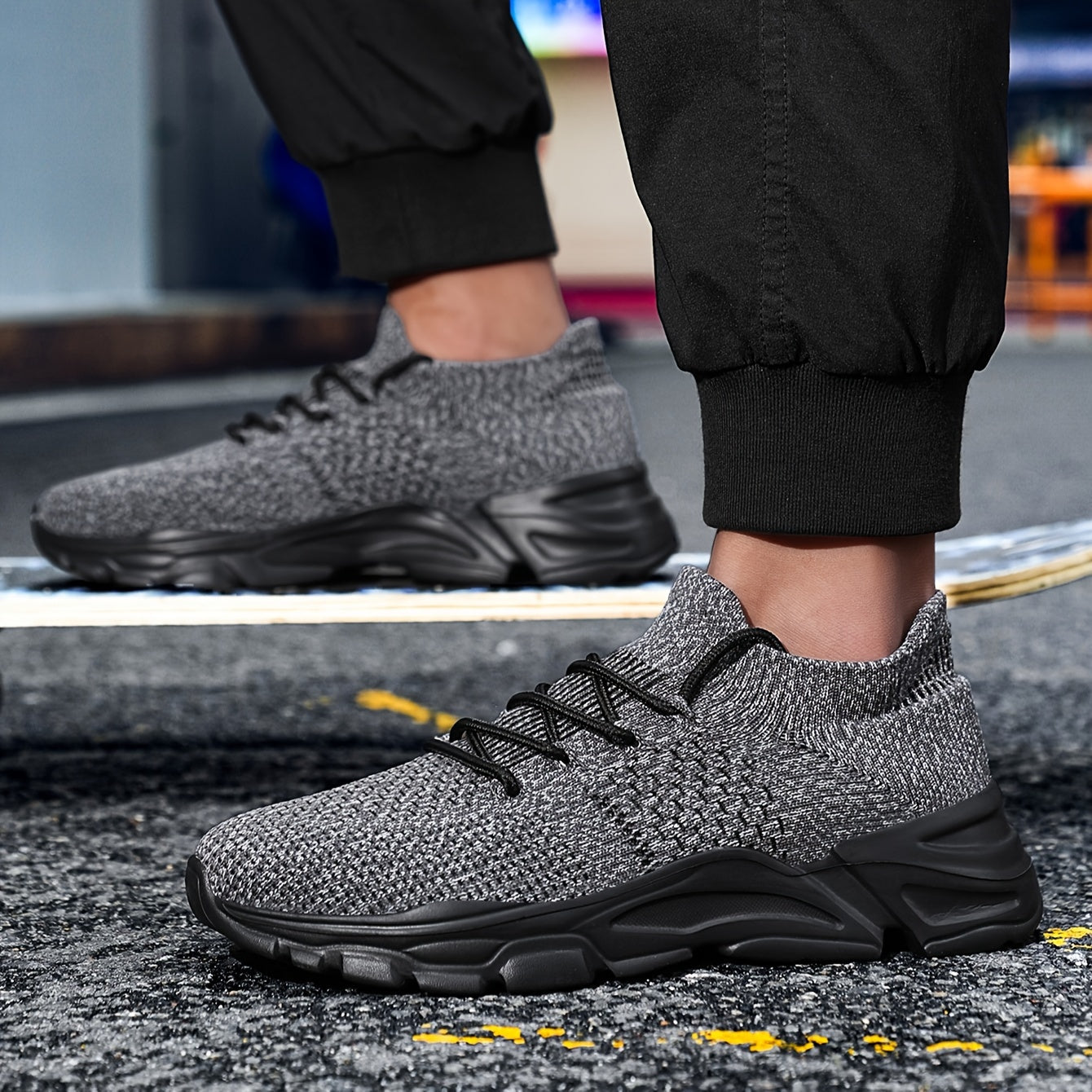 Men's Breathable Comfortable Casual Sneakers - White Low-Top Lace-Up Shoes with EVA Cushioned Sole for All-Season Outdoor Running & Daily Wear, Allseason Running | Minimalist Design | Comfortable Footwear