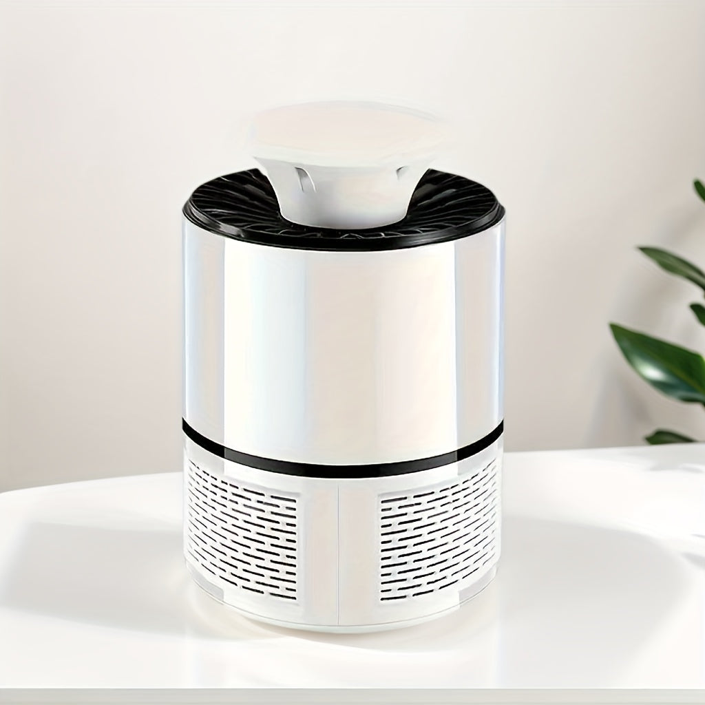1pc USB-Powered Silent Mosquito Repellent Lamp – Automatic Indoor/Outdoor Insect Zapper with Blue Flame Effect, Ideal for Bedrooms, Living Rooms & Gardens, Essential Summer Home Appliance, Mosquito Zapper, Sleek Device Desi