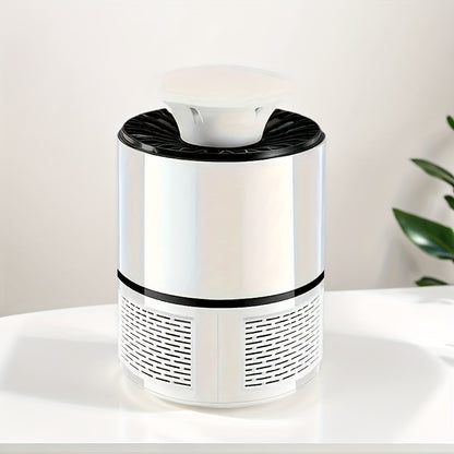 1pc USB-Powered Silent Mosquito Repellent Lamp – Automatic Indoor/Outdoor Insect Zapper with Blue Flame Effect, Ideal for Bedrooms, Living Rooms & Gardens, Essential Summer Home Appliance, Mosquito Zapper, Sleek Device Desi