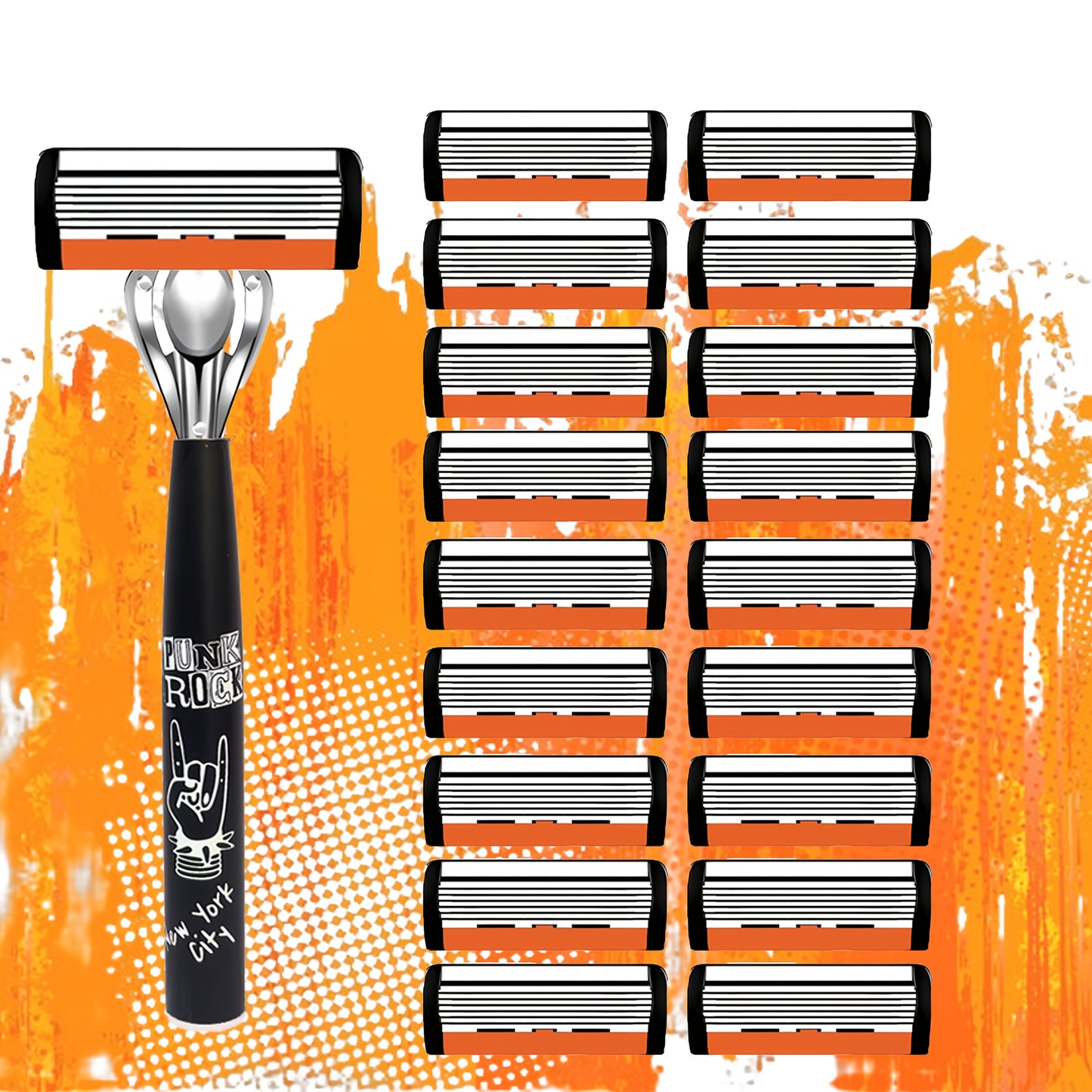 Premium Retro Manual Razor Set - Ultra-Sharp 6-Layer Blades