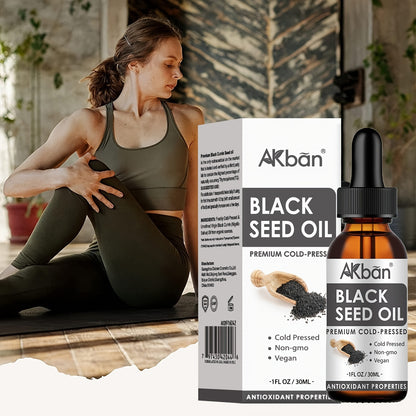 Black Seed Oil - Cold-Pressed Nigella Sativa Black Cumin Seed Oil