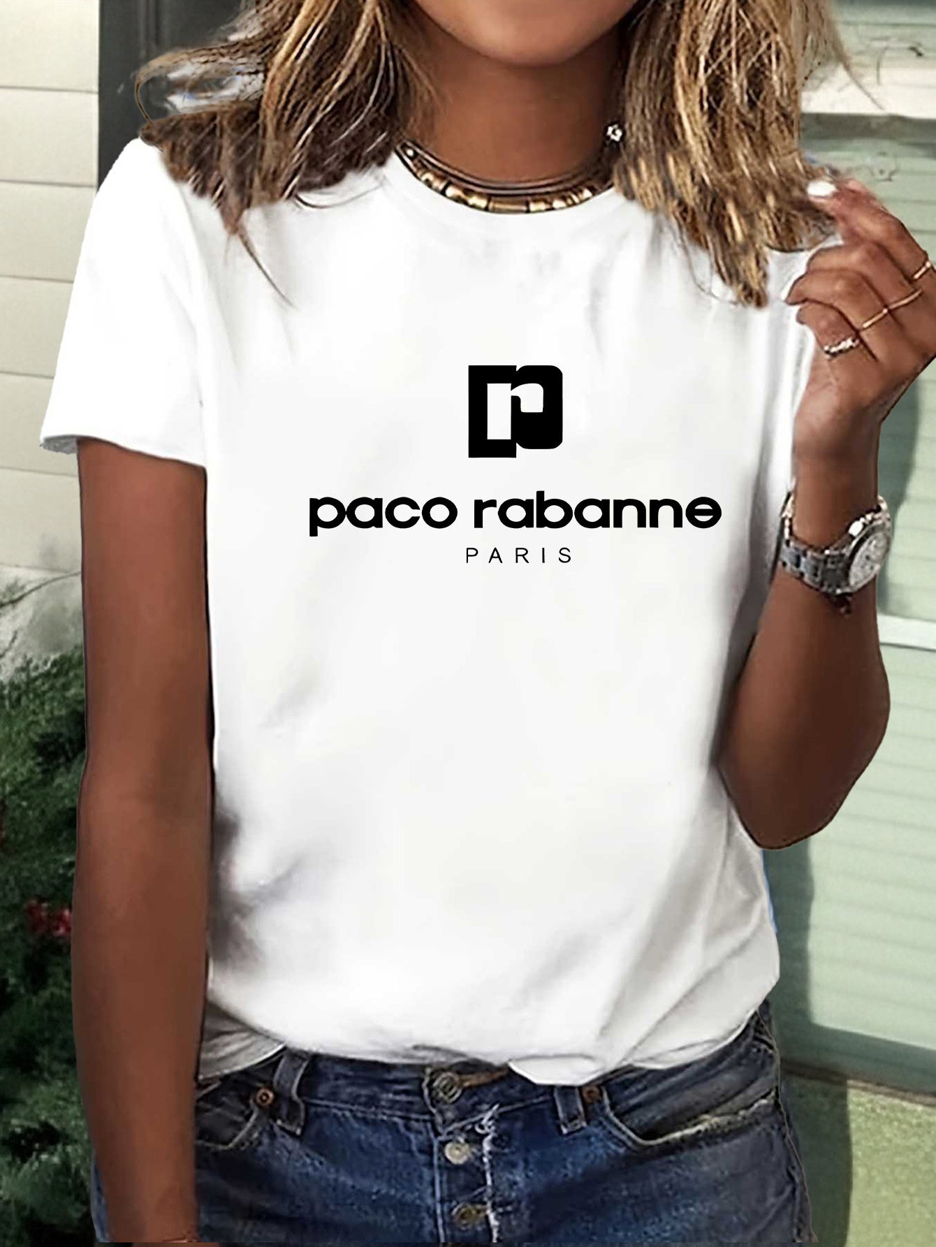 Women'S Soft Pink T-Shirt - Minimalist Elegant Y2K Retro Graphic Tee with Bold Lettering - Everyday Casual & Formal Outfits - Sizes S-XXL - Non-See-Through Fabric - Women'S Fashion Top, Ladies T Shirts, Versatile Clothing, Me