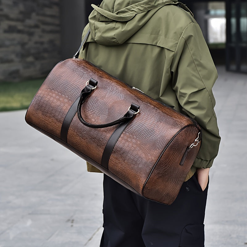 Men'S Portable Sports Gym Bag with a Wet And Dry Separation Pocket, Made of, Suitable for Short Trips, Business Travel, And Vacations for Both Men And Women.