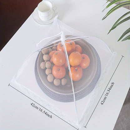 1pc Large Pop-Up Mesh Food Cover Tent - Portable, Foldable & Washable, Ideal for Outdoor Picnics, BBQs & Parties, Reusable Collapsible Screen Tent for Freshness and Convenience