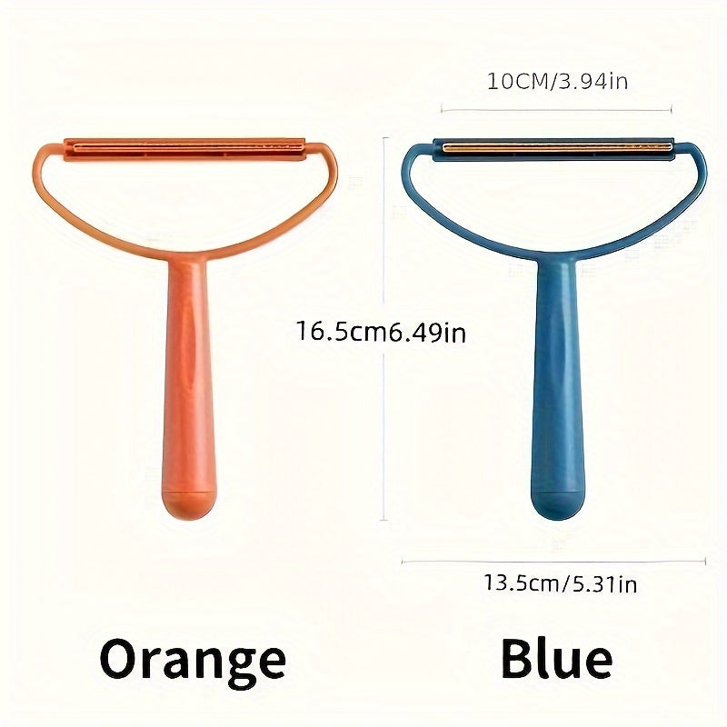 Dual-Purpose Hair Scraper And Lint Remover, Pet Hair Cleaning Brush for Interior Decoration, Double-Sided Fabric Shaver with Ergonomic Handle RV Cleaners, RV Cleaning Tool