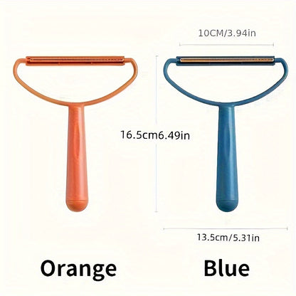 Dual-Purpose Hair Scraper And Lint Remover, Pet Hair Cleaning Brush for Interior Decoration, Double-Sided Fabric Shaver with Ergonomic Handle RV Cleaners, RV Cleaning Tool