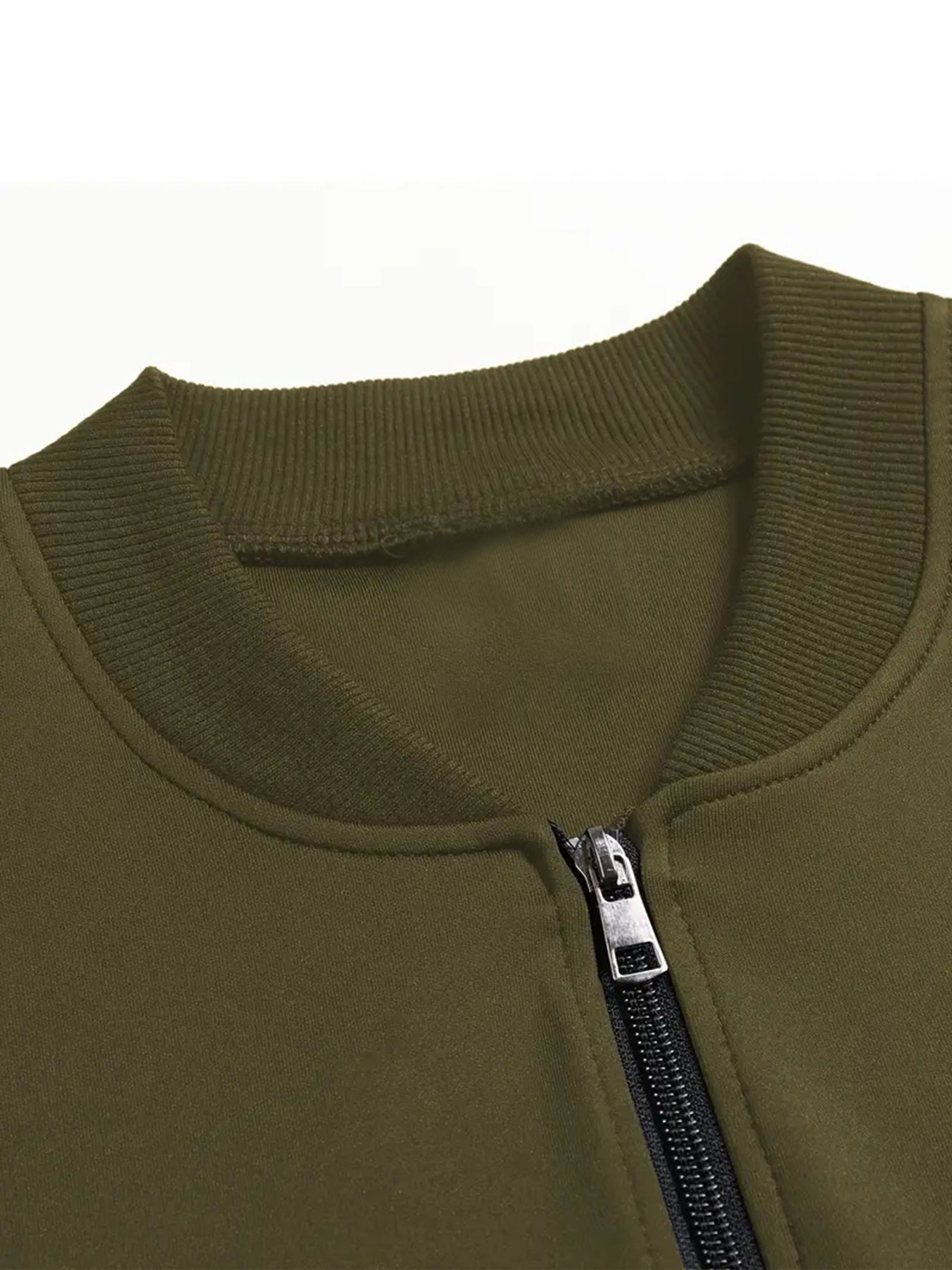 Men's Heavy-Duty Full-Zip Jacket with PEGADOR Back Print - Olive Green Full-Zip Training Coat, Full-Length Zipper Closure, Machine Washable Winter Jacket for Gym, Outdoor & Casual Wear - Athletic Windbreaker for Men, Geometri