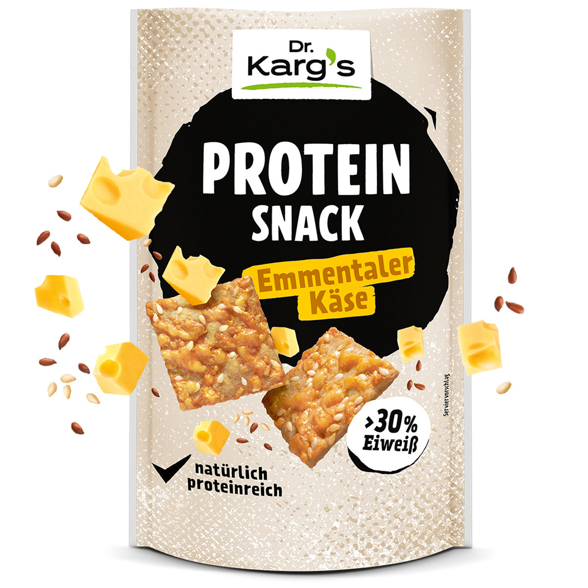 Dr. Karg'S Protein Snack Emmental Cheese Crispy Thin Slices 85G