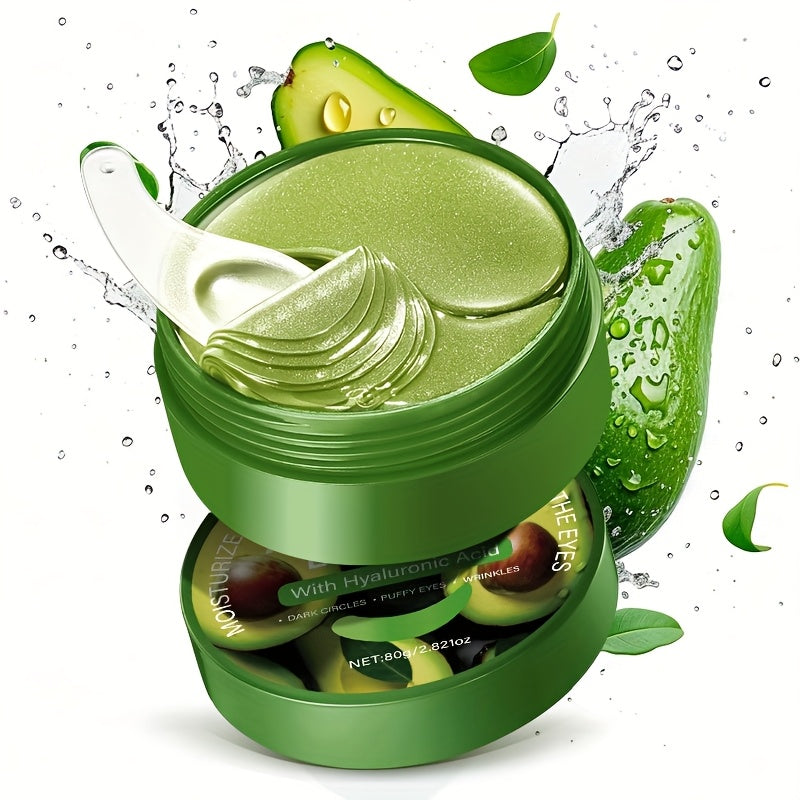 ROZINO Aloe Vera & Hyaluronic Acid Eye Mask - 60pcs Deep Moisturizing Essence Patches for Dark Circles, Puffiness, and Wrinkles, Brightens and Firms Skin, Suitable for All Skin Types, Eye Care | Natural Ingredients | Hydratin