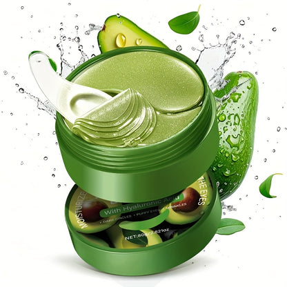 ROZINO Aloe Vera & Hyaluronic Acid Eye Mask - 60pcs Deep Moisturizing Essence Patches for Dark Circles, Puffiness, and Wrinkles, Brightens and Firms Skin, Suitable for All Skin Types, Eye Care | Natural Ingredients | Hydratin
