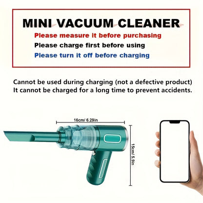 High-Power Vacuum Cleaner, Cordless Handheld Design for Carpets, Sofas