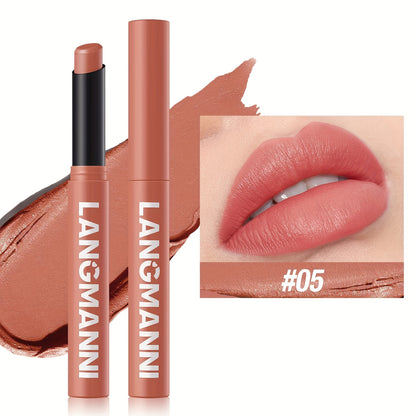 Single Pack of Matte Lipstick in 12 Colors with Lasting Moisture