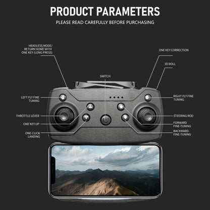 Lightweight and portable, enjoy flying anytime, anywhere - E99 optical flow version drone, dual cameras, rechargeable battery, folding design, one click takeoff, beginner drone, best choice for family entertainment, travel, h